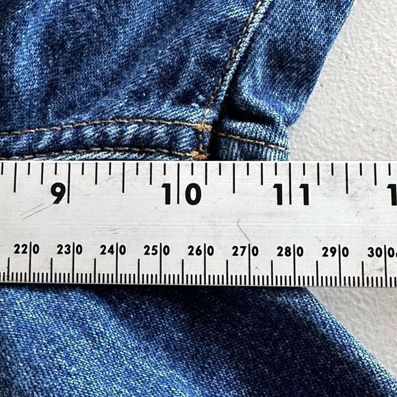 Vintage cK Calvin Klein Jeans Womens 9 Blue Flare Midrise 90s Bootcut - Picture 14 of 14